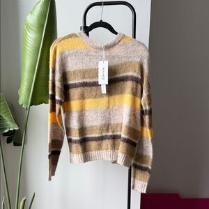 Women's NA-KD Striped Sweater - Yellow and Brown